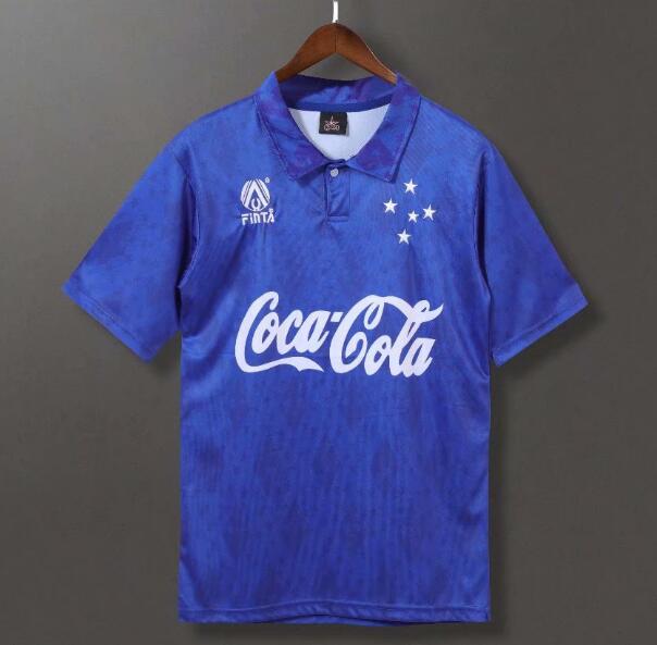 1993-94 Cruzeiro Retro Home Kit Soccer Jersey